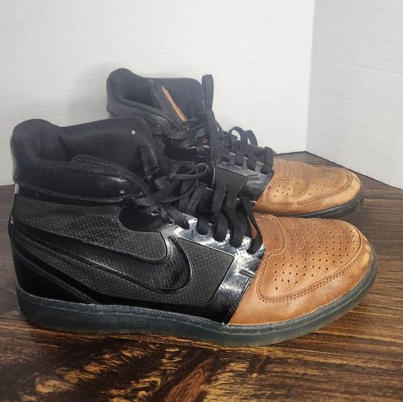 Nike Other - Nike Trainer Clean Sweep Premium  blackbrown leather sneakers MENS …